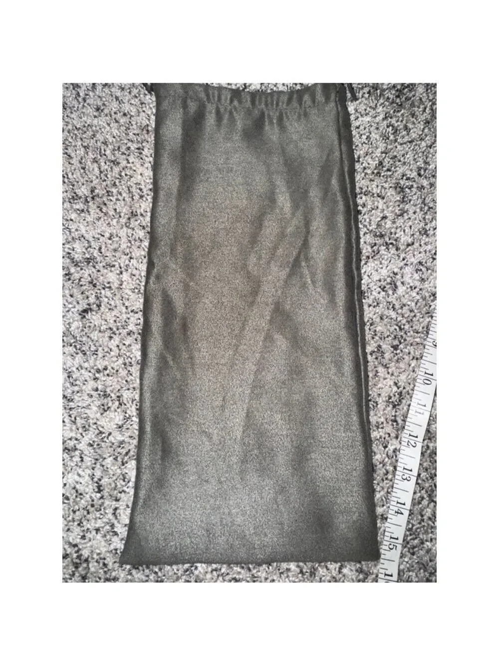 Authentic Tom Ford Gray Shoe Dust Bag Drawstring Storage Pouch
